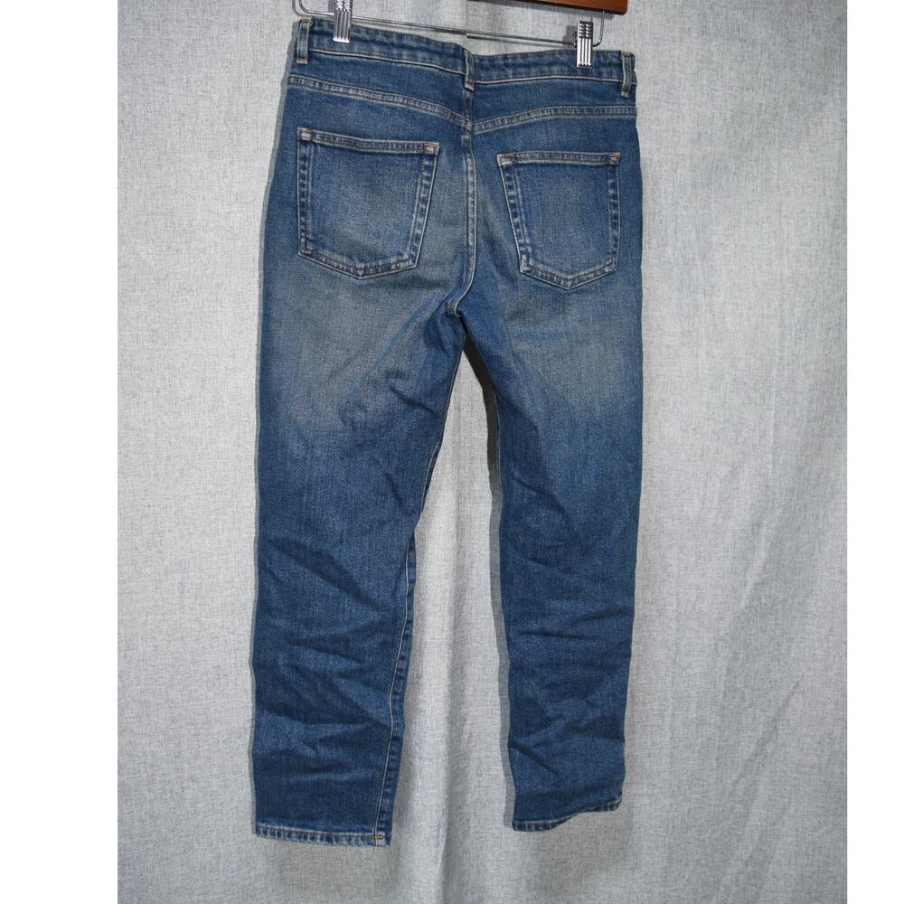 Acne Studios Women’s Row Straight Vintage Jeans Blue Denim 25/32 Made in Italy - Picture 4 of 4